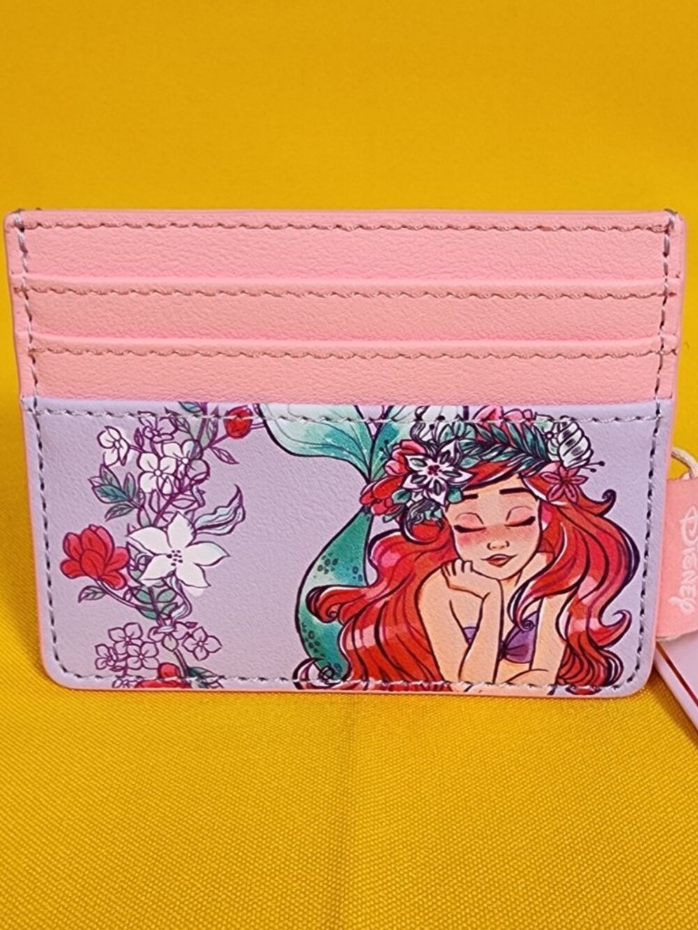 Loungefly Disney Princess Ariel The Little Mermaid Floral Day Dream Cardholder